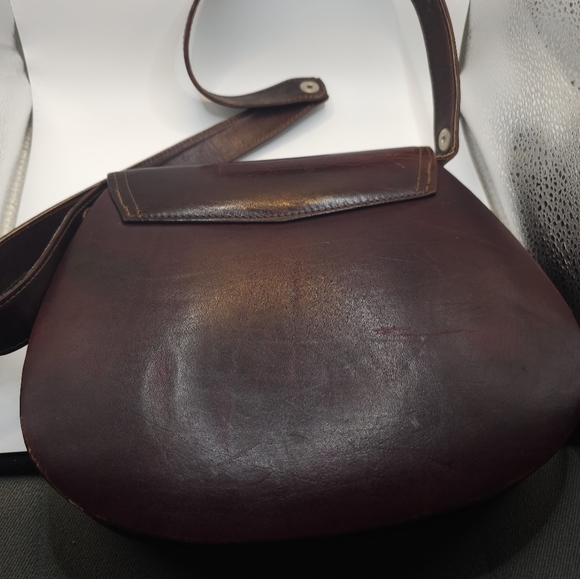 Vintage 1960’s Khorshid Khanoom Design Persian Leather Handbag shoulder - Picture 6 of 7